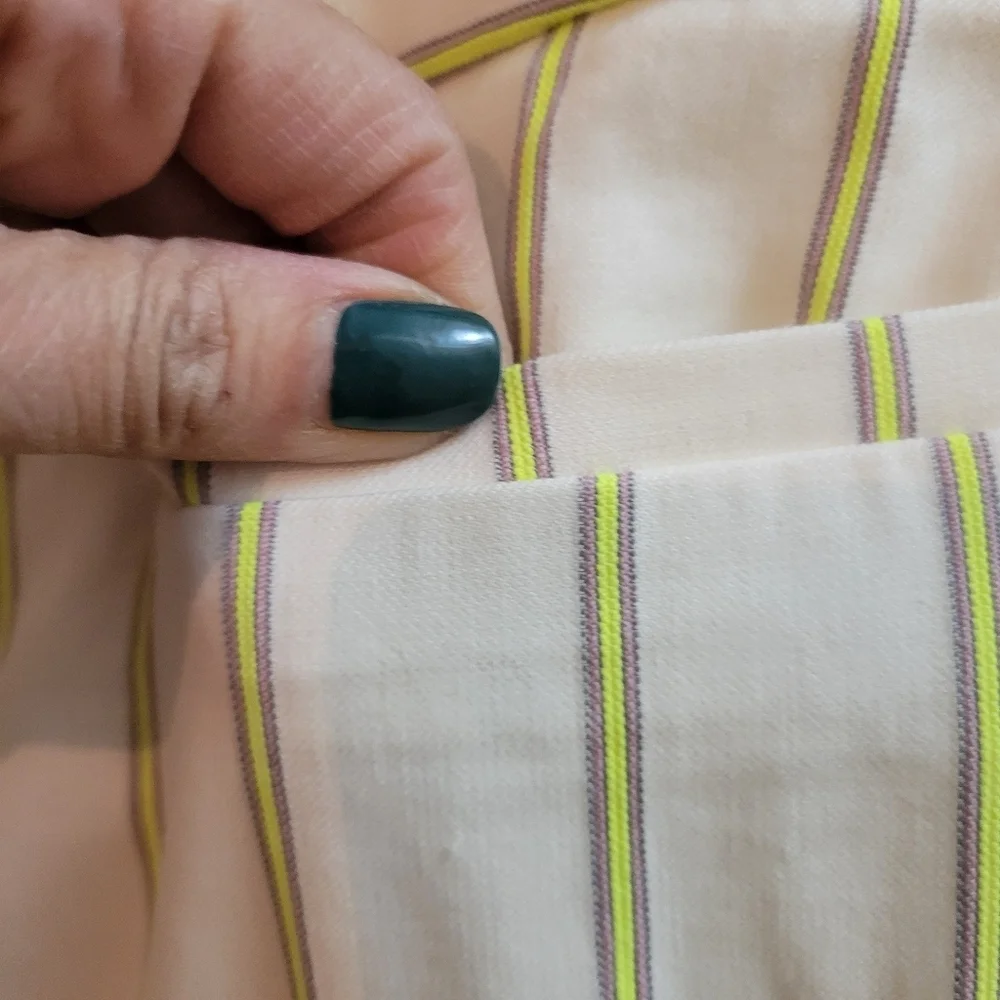 Stripe pant cotton/linen‎ blend. NWOT